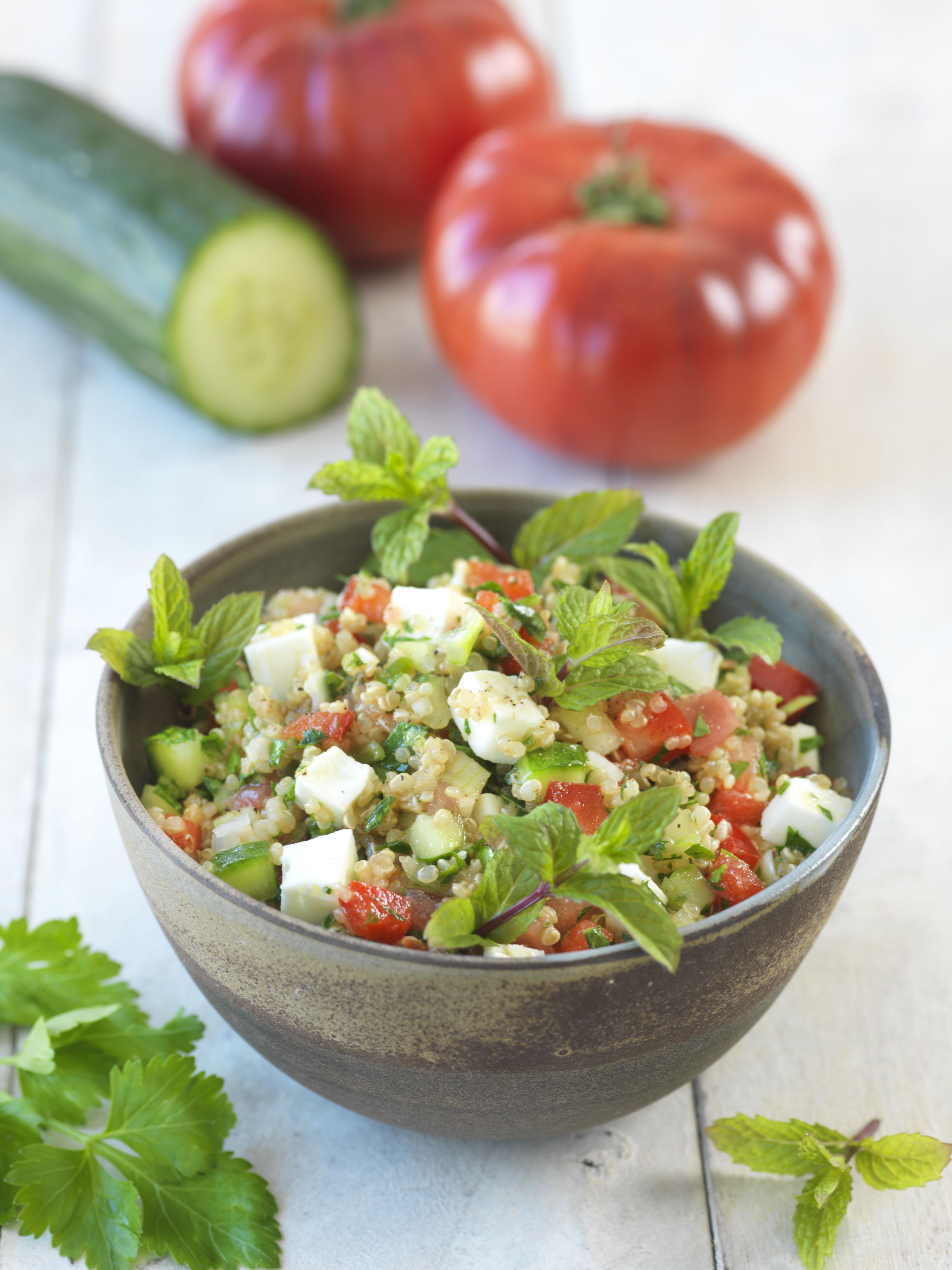 Taboulé de quinoa aux légumes d'été et fromage de brebis - Recette à Prix Engagés Juillet 2025 Taboulé de quinoa aux légumes d'été et fromage de brebis - Recette à Prix Engagés Juillet 2025