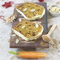 Carrot Cake, glaçage festif Carrot Cake, glaçage festif