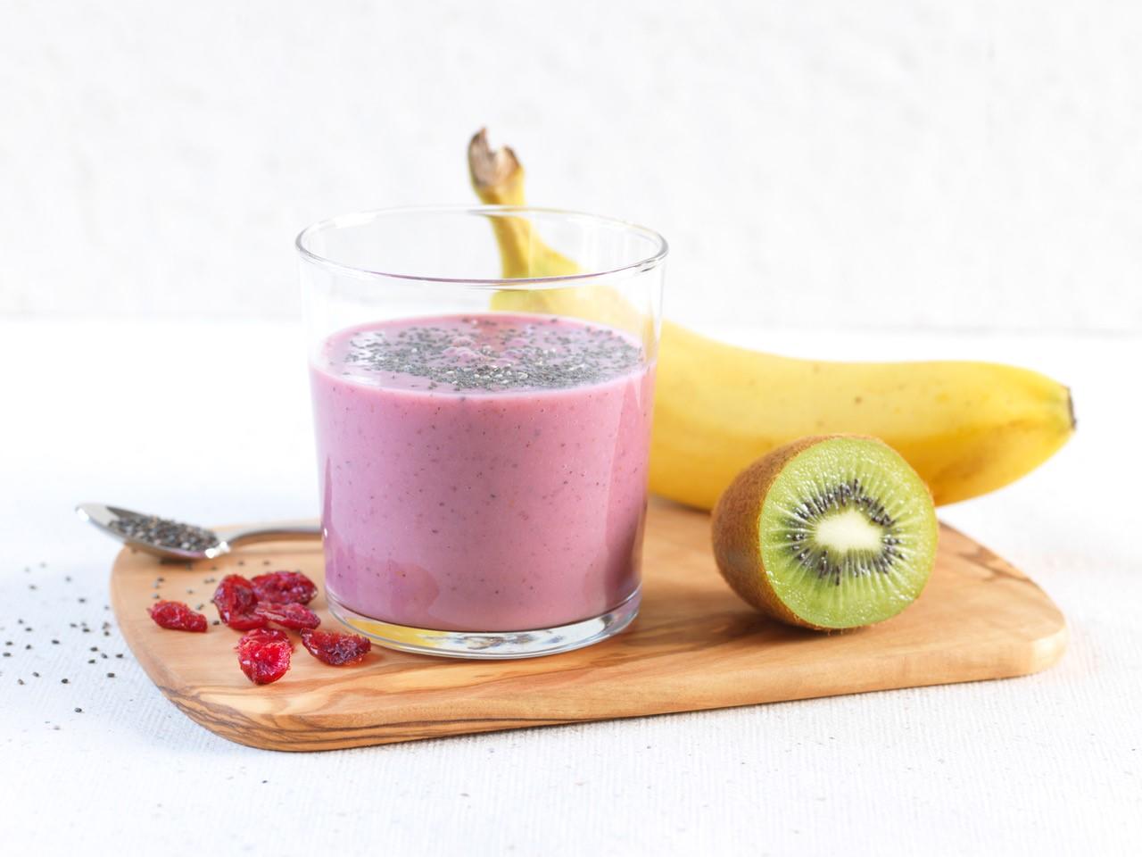 Smoothie kefir et cranberries Smoothie kefir et cranberries