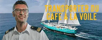 Transport à la voile du café Dagobert par Towt